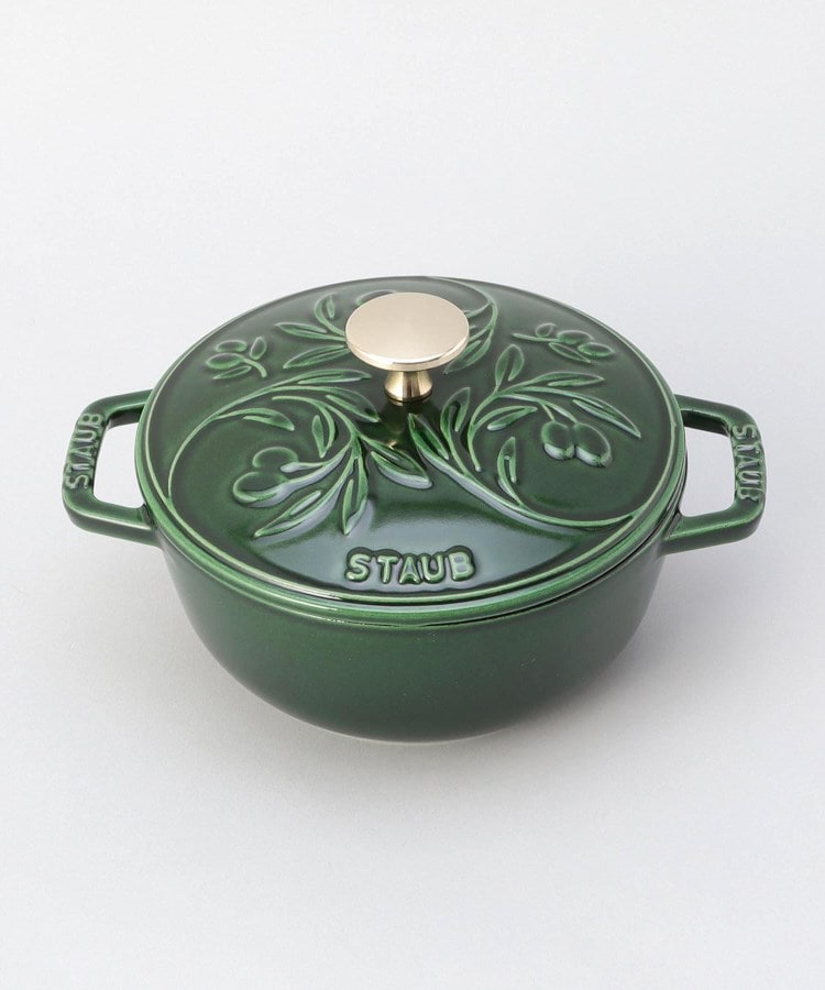 ◇Wa-NABE オリーブ S 16cm バジルグリーン ＜STAUB ストウブ＞（鍋