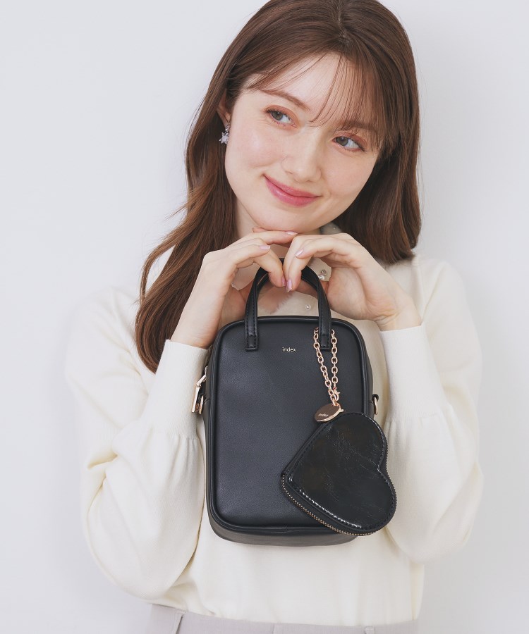 2WAY】ハートポーチ付きミニショルダーバッグ（ショルダーバッグ