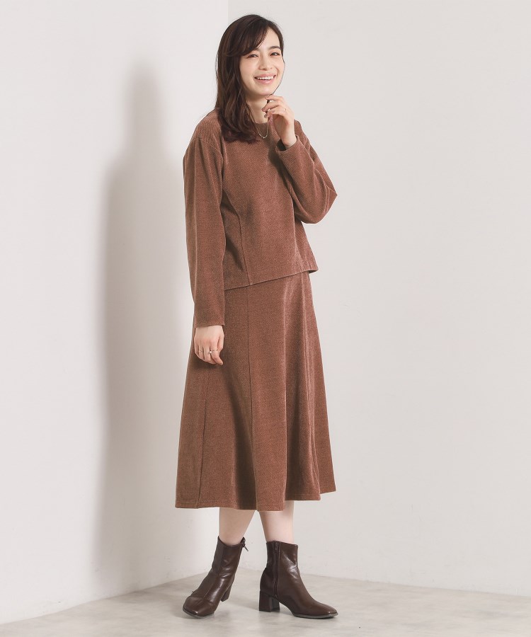 手洗い可／セットアップ可】カットツイルプルオーバー（カットソー