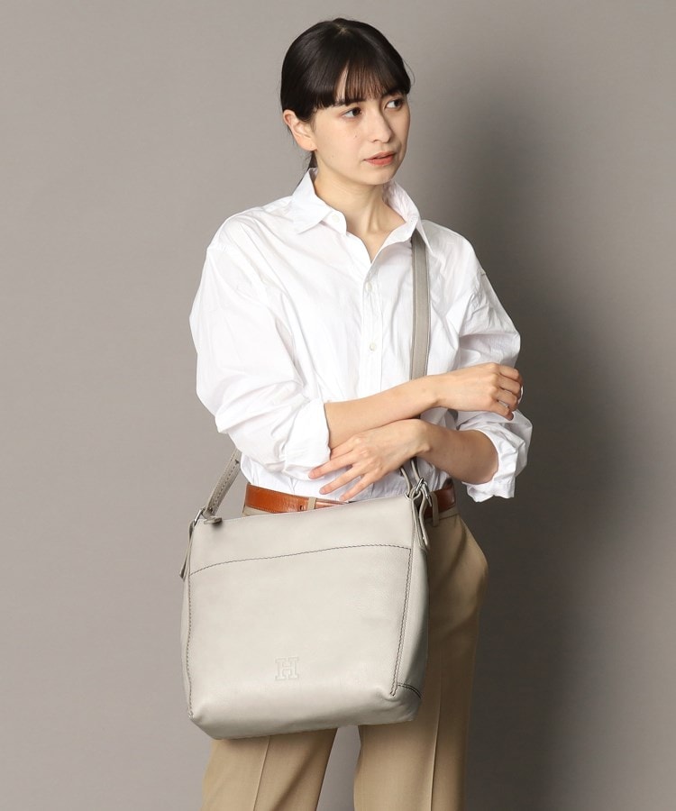 デュオ】レザーショルダーバッグ M 2WAY 本革（商品番号：P25-20203