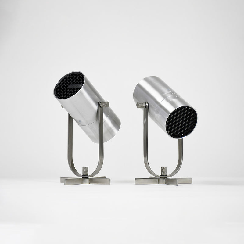 MoriMori(モリモリ) LED スポットライトスピーカー シルバー ペア FSS