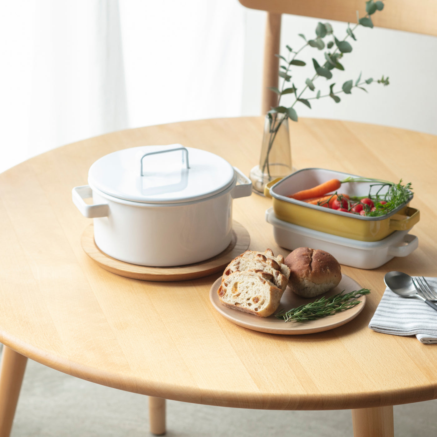 365methods キャセロール20cm ホワイト |キッチン用品通販サイト Y