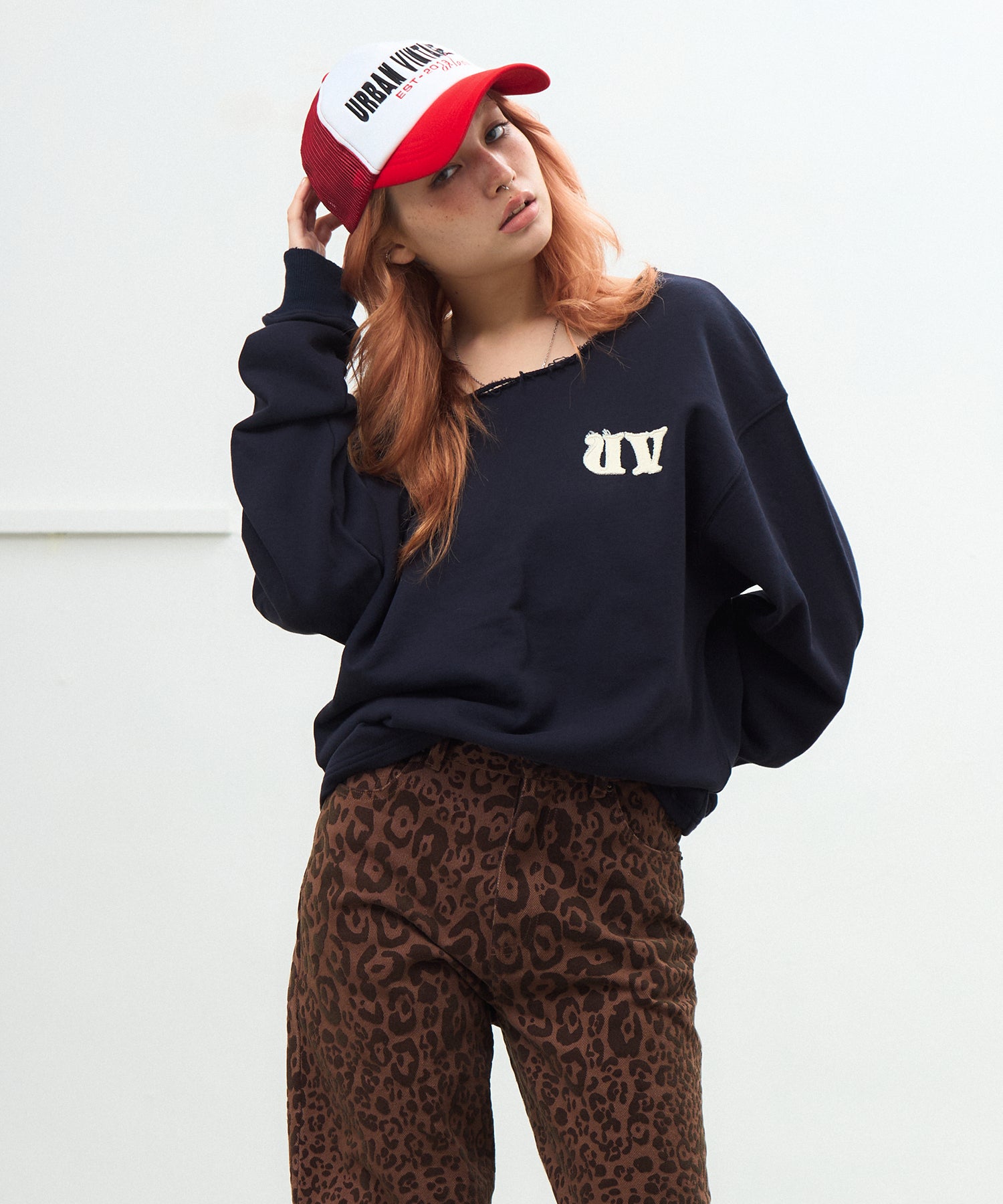 カットオフワンショルダールーズスウェット｜ACLENT（アクレント）