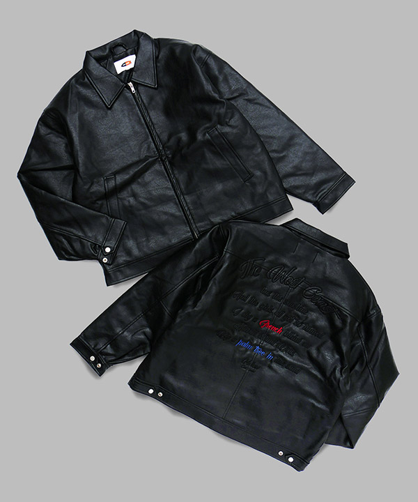 MELLOW(メロー)/ MELLOW Eco Leather JACKET -ブラック- | Blue in