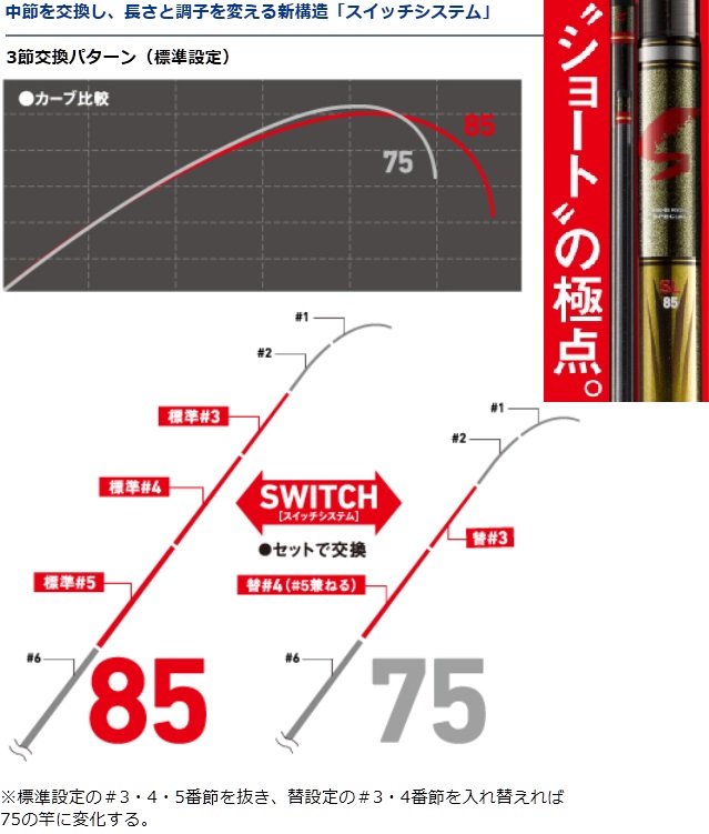 ダイワ 銀影競技スペシャル SL 85【大型商品】: 竿｜釣具の通販
