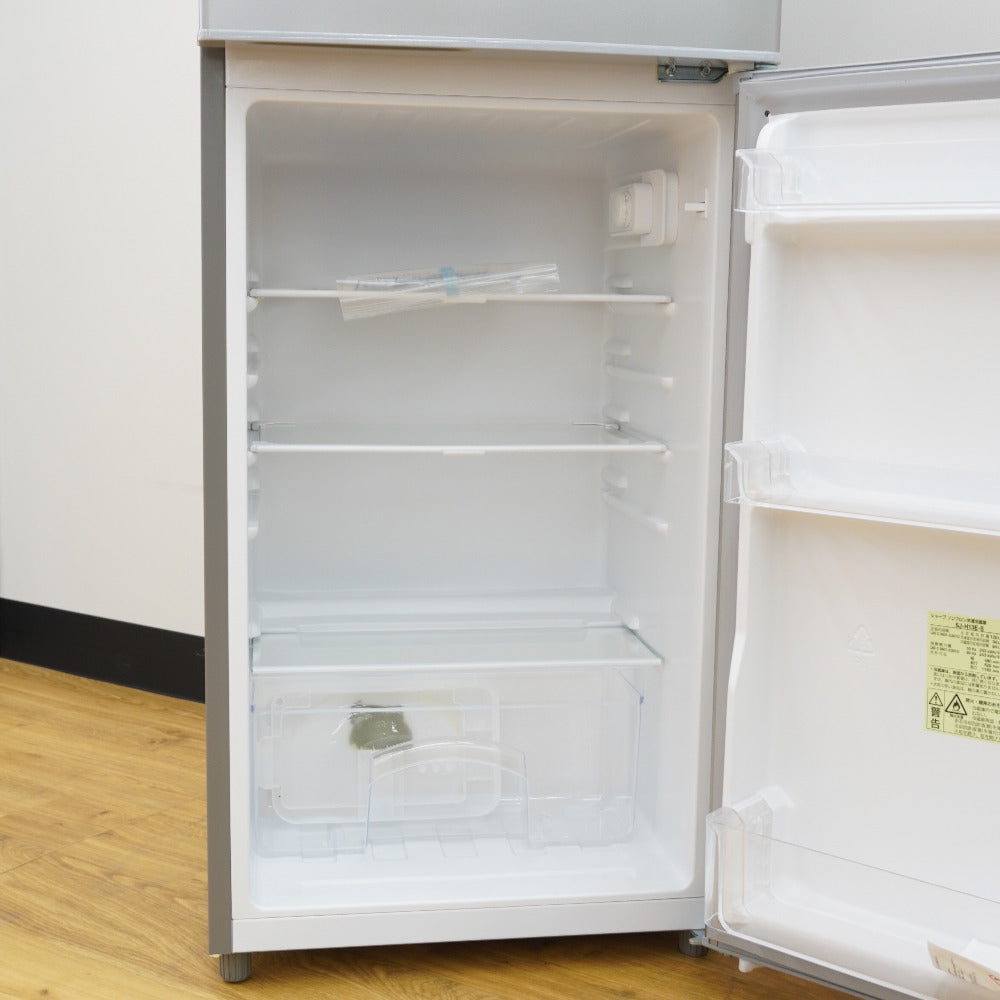 SHARP (シャープ) 冷蔵庫 128L 2ドア SJ-H13E-S キーワードシルバー