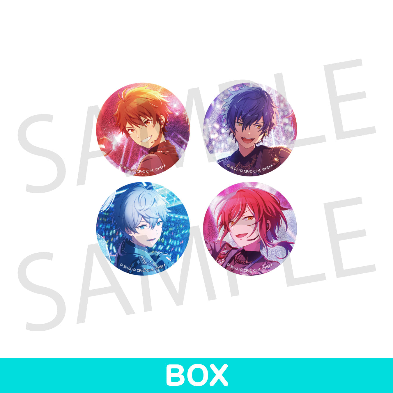 プロセカ あんスタ コラボ ホログラム缶バッジセット B 逆先夏目 80点