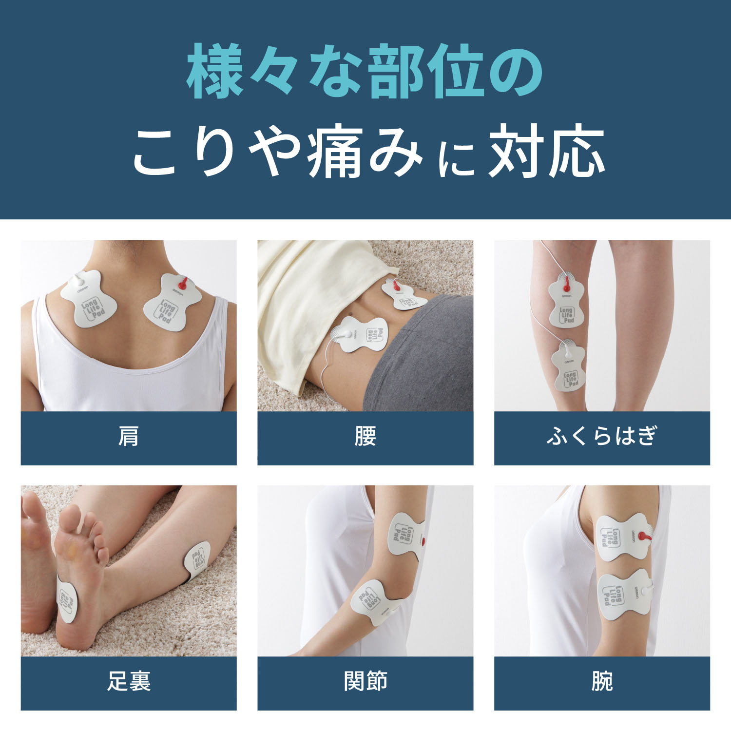 低周波治療器 エレパルス用 ロングライフパッド HV-LLPAD（1組2枚入