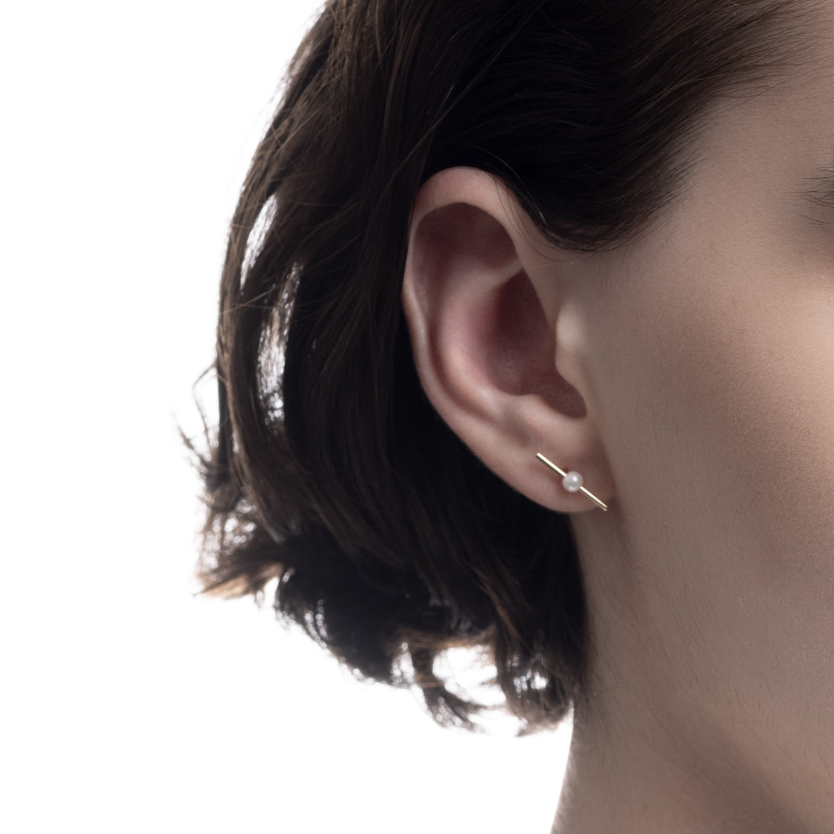 MOSQUITO アコヤパール バー ピアス