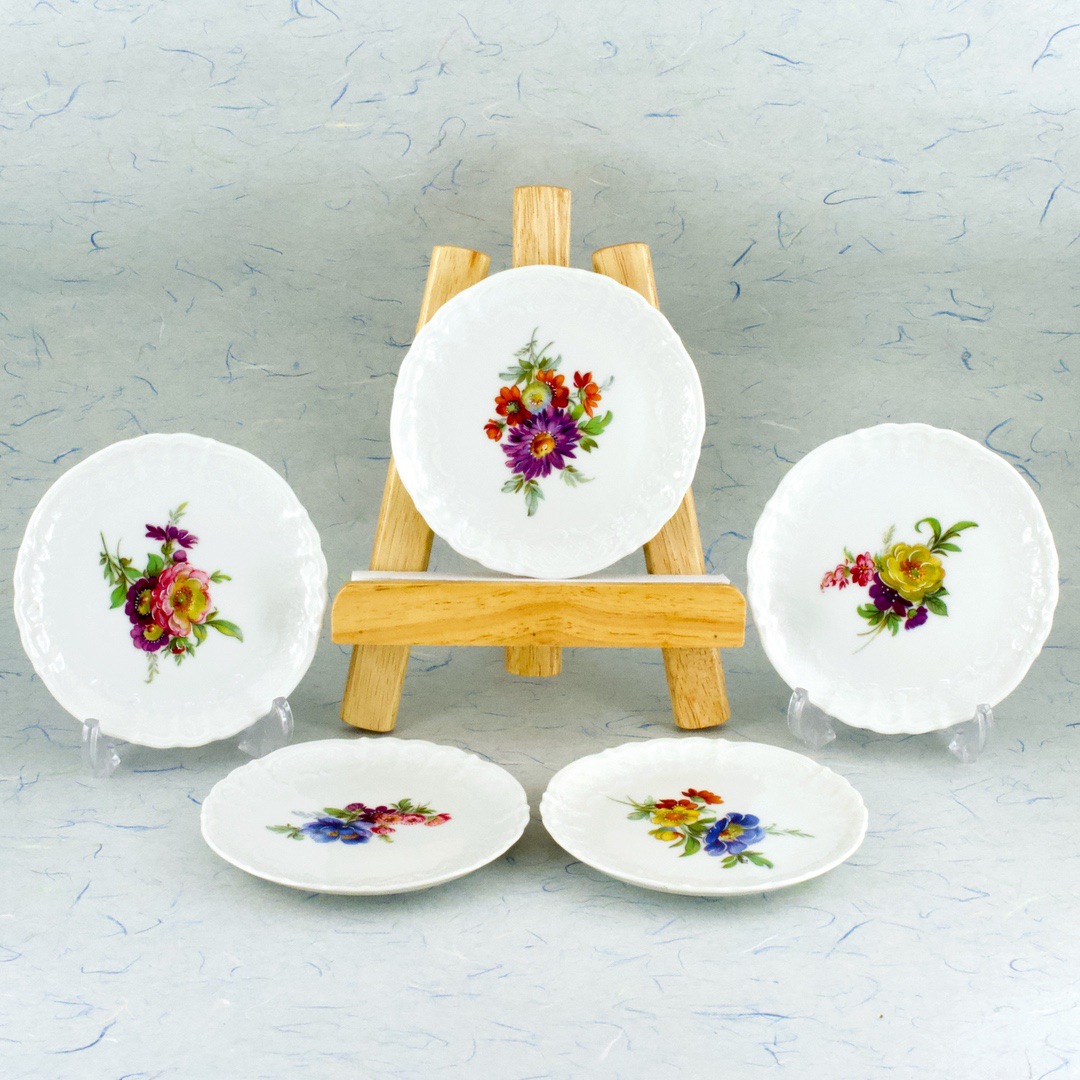 ドイツ カイザー（KAISER） 絵皿 花絵 5枚セット - いずみ洋行の