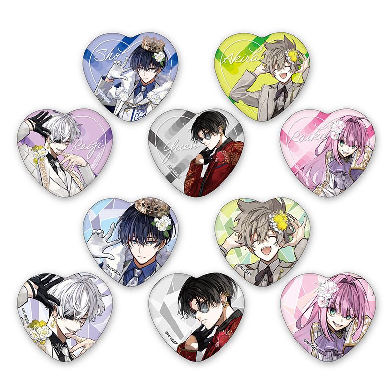 東京エイリアンズ」トレーディングハート缶バッジ(ドレスアップ