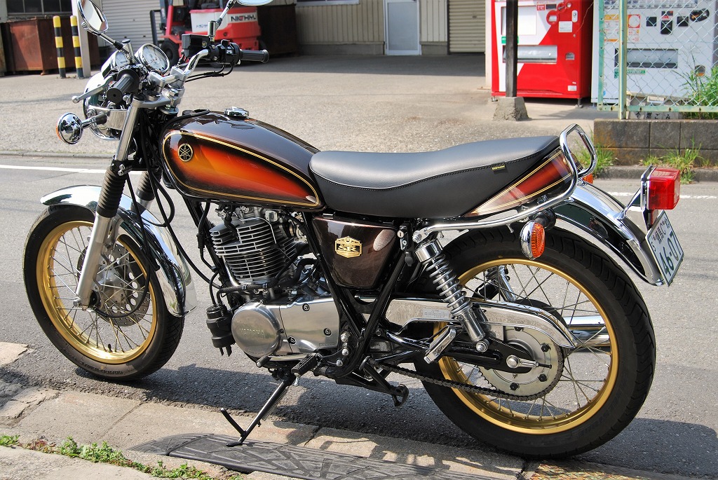 純正カウル対応 ダブルシート A ステッチ SR400｜K＆H