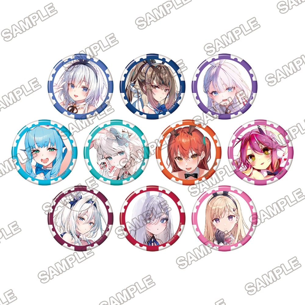 MF文庫J 夏の学園祭2023 チップ風トレーディング缶バッジ: その他