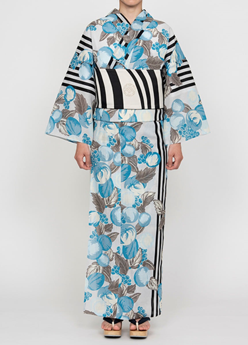 綿ゆかた マルシェ 空色 | 浴衣 | やまとオンラインストア
