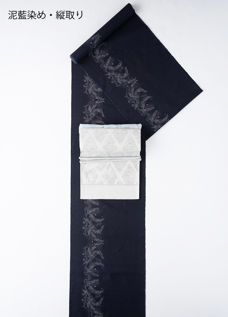 大島紬 泥染め 真綿入り 蘇鉄芭蕉（お取り寄せ品） | カジュアル着物