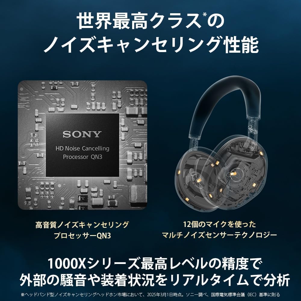 SONY WH-1000XM6 ワイヤレスノイズキャンセリング密閉型ヘッドホン