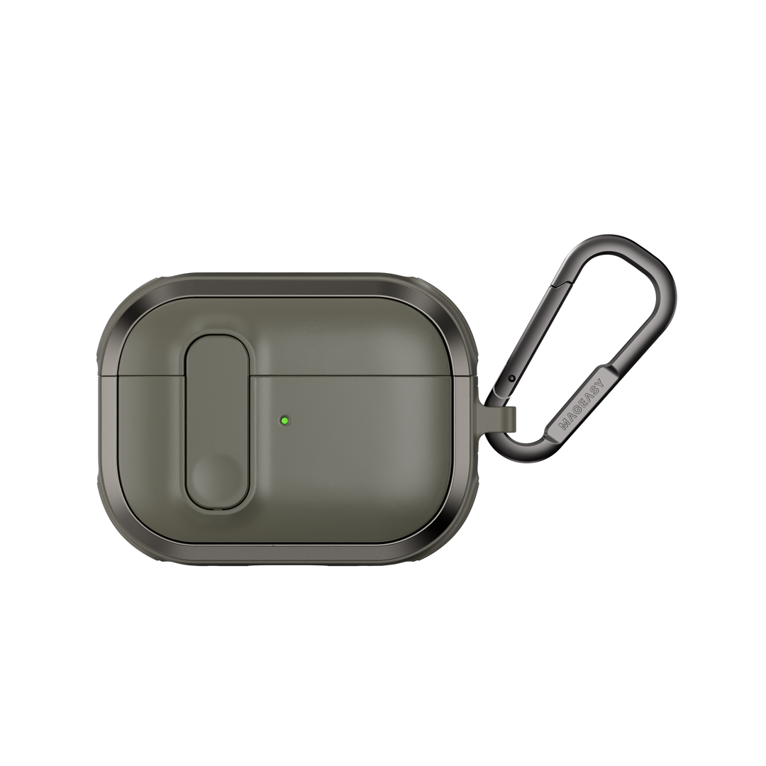 MagEasy AirPods Pro 第 2 / 1世代 ストラップ & カラビナ付き耐衝撃