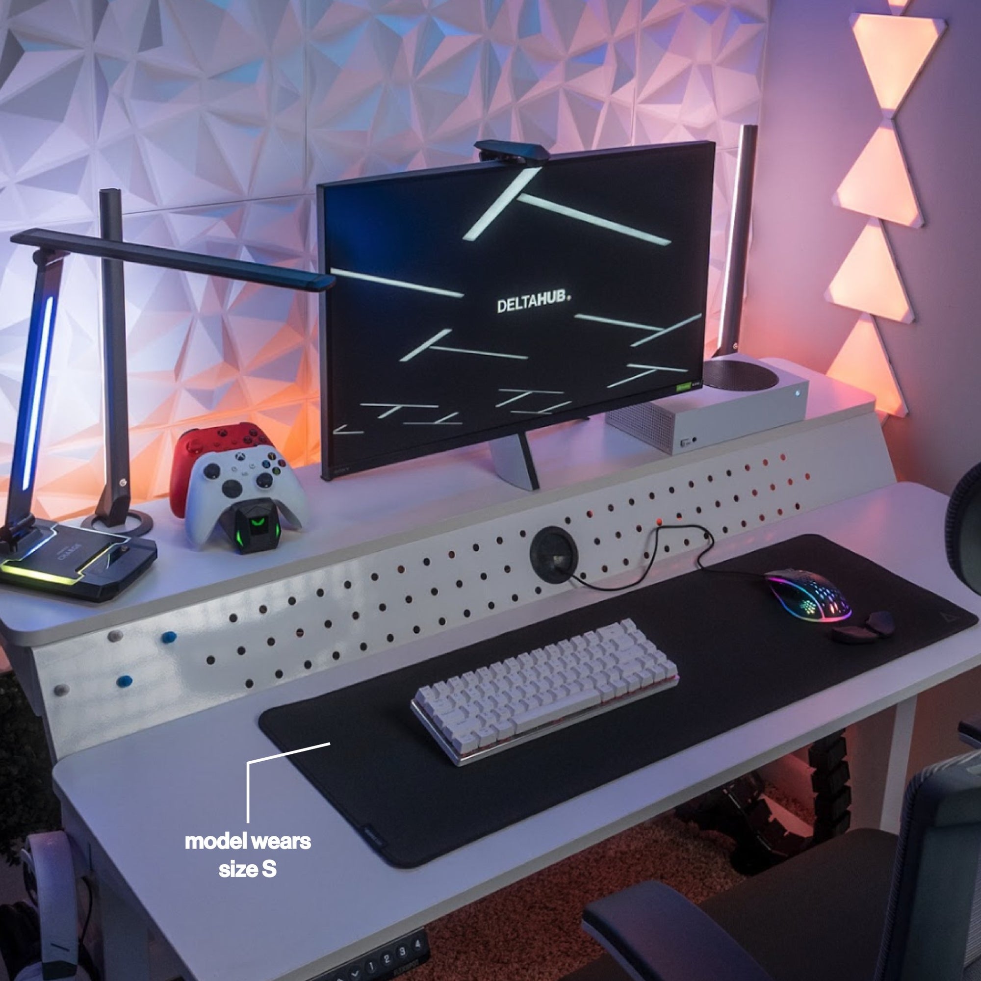 DELTAHUB Gaming Desk Pad Black デスクマット – kitcut plus