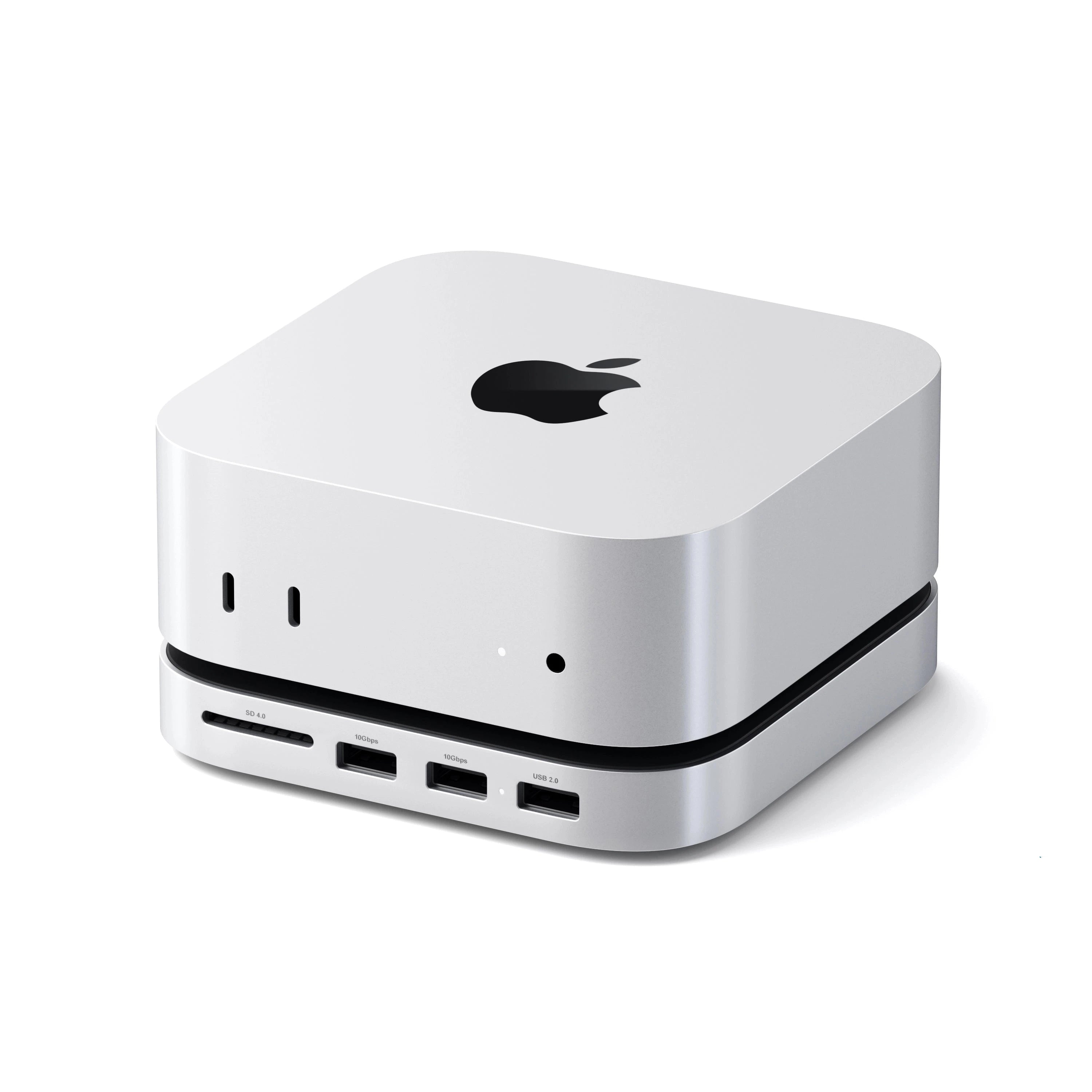 Satechi MAC MINI M4 ハブ & スタンド NVMe SSD エンクロージャー搭載