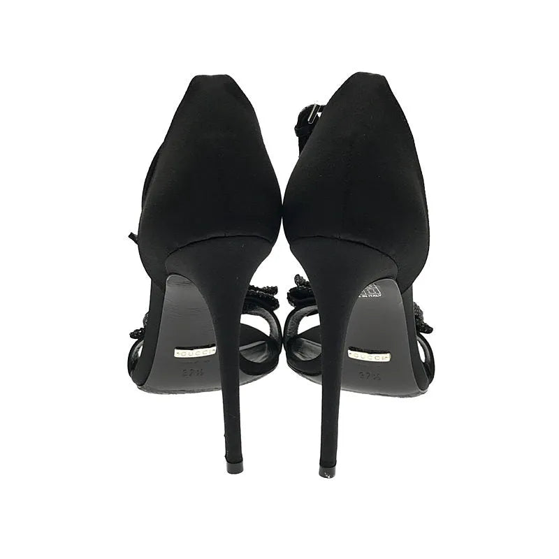 美品】 GUCCI / グッチ | リボン ラインストーン アンクルストラップ