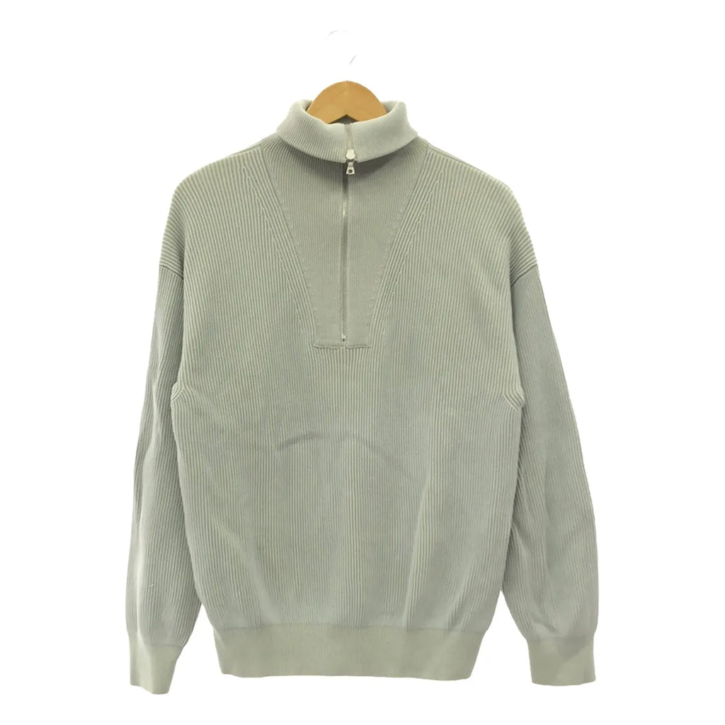 AURALEE / オーラリー | 2020SS | SUPER HARD TWIST RIB KNIT HALF ZIP