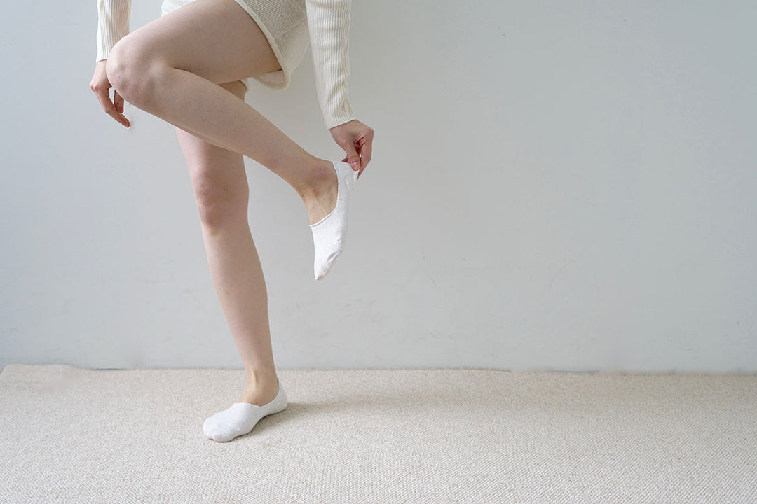 リネンフットカバー｜hakne｜NISHIGUCHI KUTSUSHITA（ニシグチクツシタ