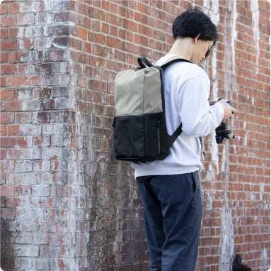 TOFTSACK】新素材の生地で作り上げた近未来型ビジネスリュック（グレー