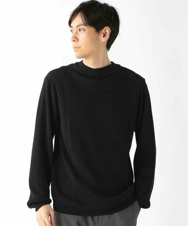 スウィッチデザイン モックネックニット｜メンズファッション通販