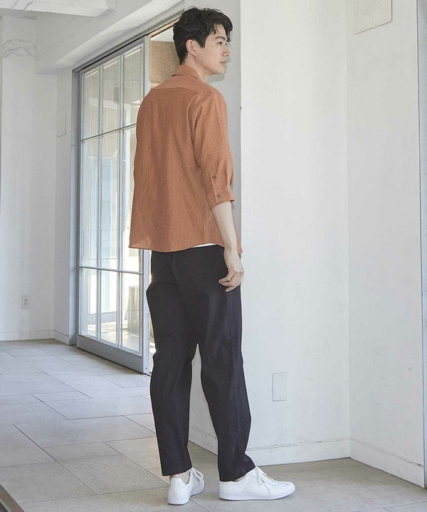 タックストライプローン7分袖シャツ｜メンズファッション通販 MEN'S