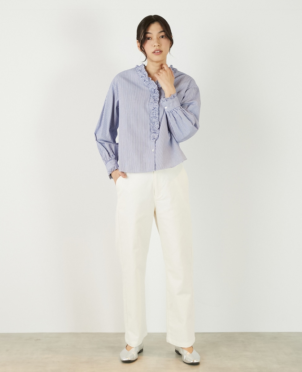 アソートVフリルシャツ】｜MELROSE CLAIRE（メルローズクレール