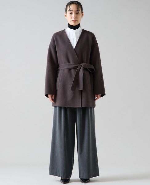 ノーカラービッグコート｜TIARA（ティアラ）｜商品詳細｜メルローズ