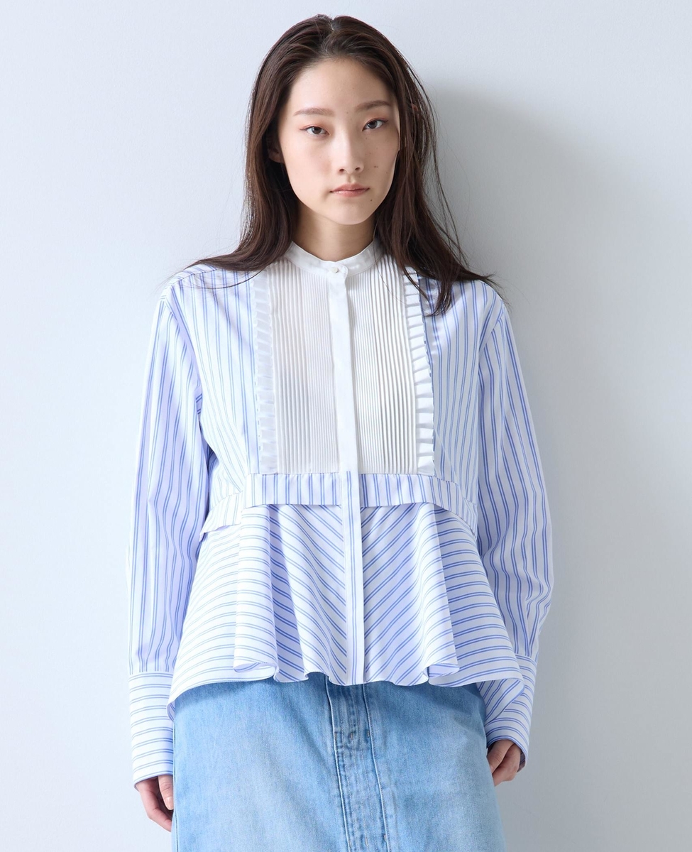 別注》【MARILYN MOON/マリリンムーン】フロントフリルブラウス｜TIARA