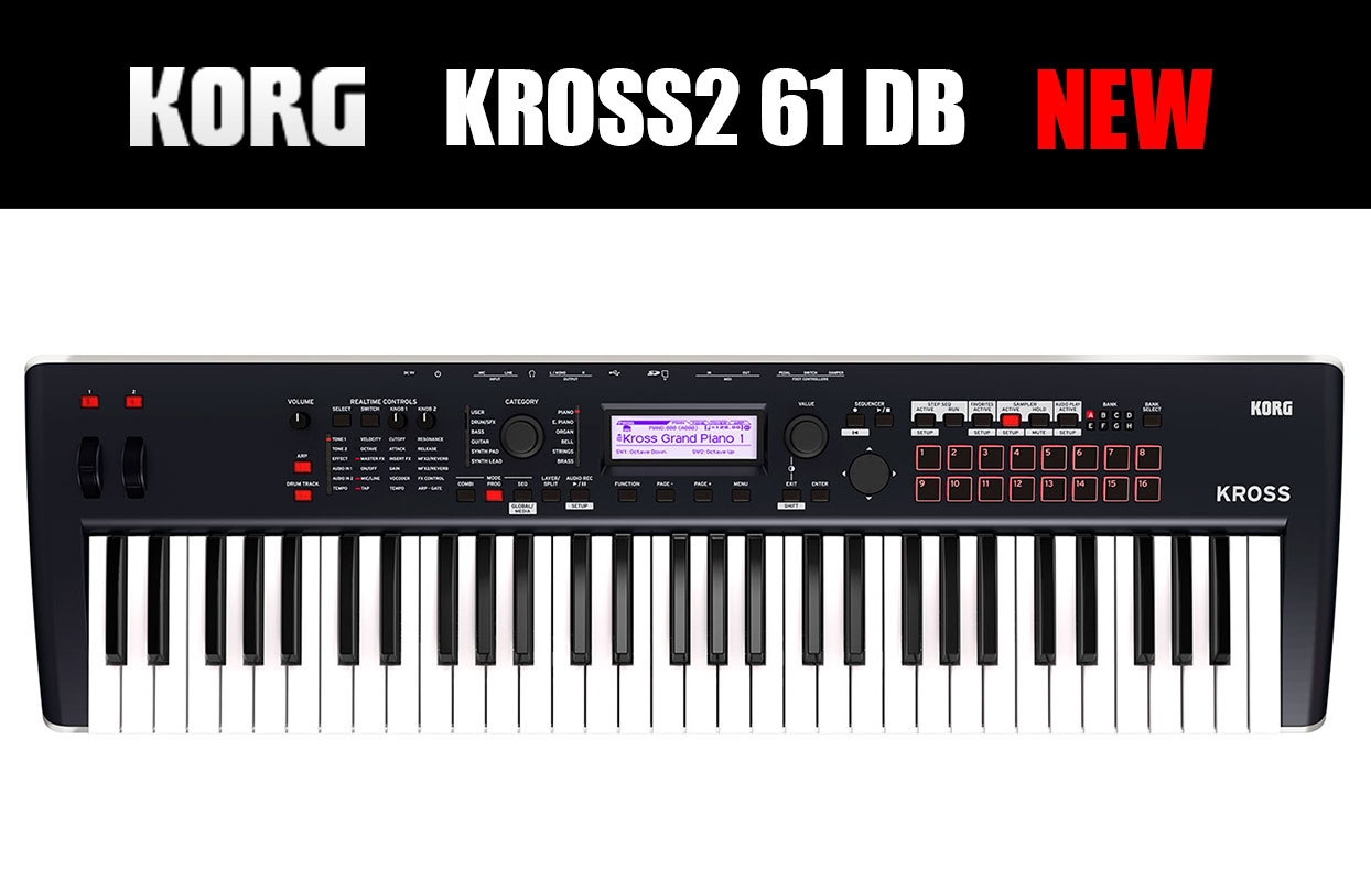 KORGのシンセサイザー「KROSS2 61」のカラーバリーションモデルDB