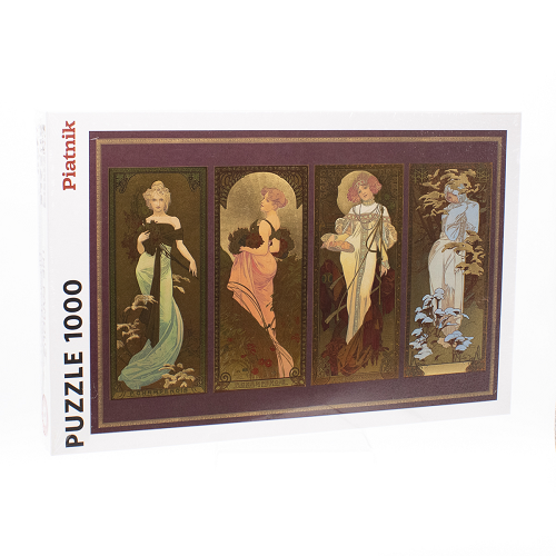 Alphonse Mucha Four Seasons Puzzle Metallic – National Czech