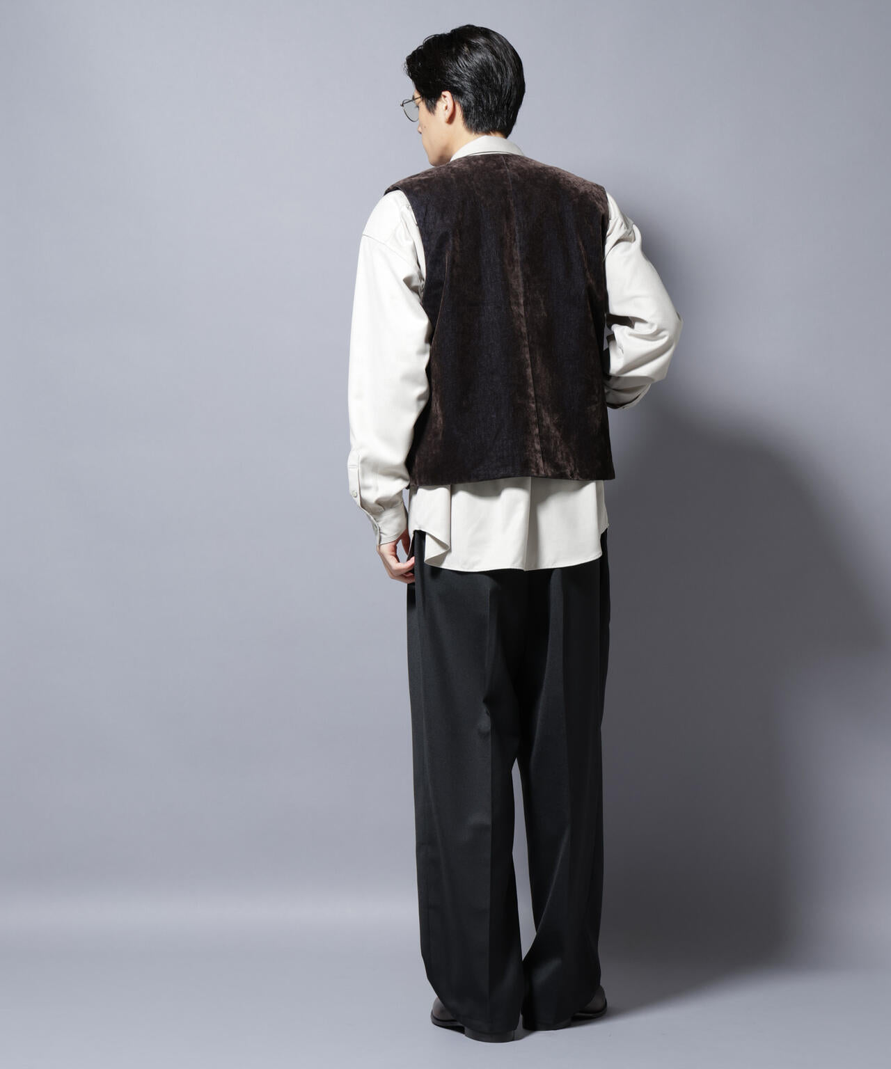 フロッキーデニム ZIPベスト