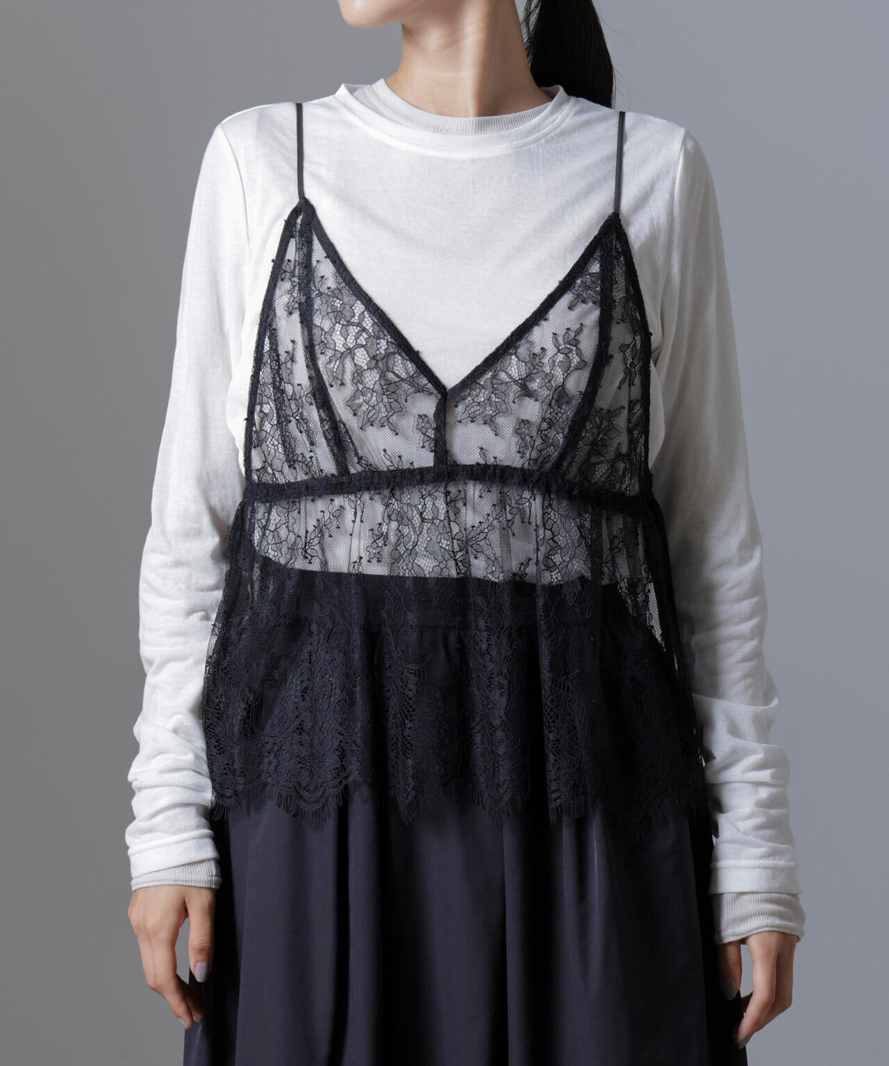 レース キャミ ブラウス