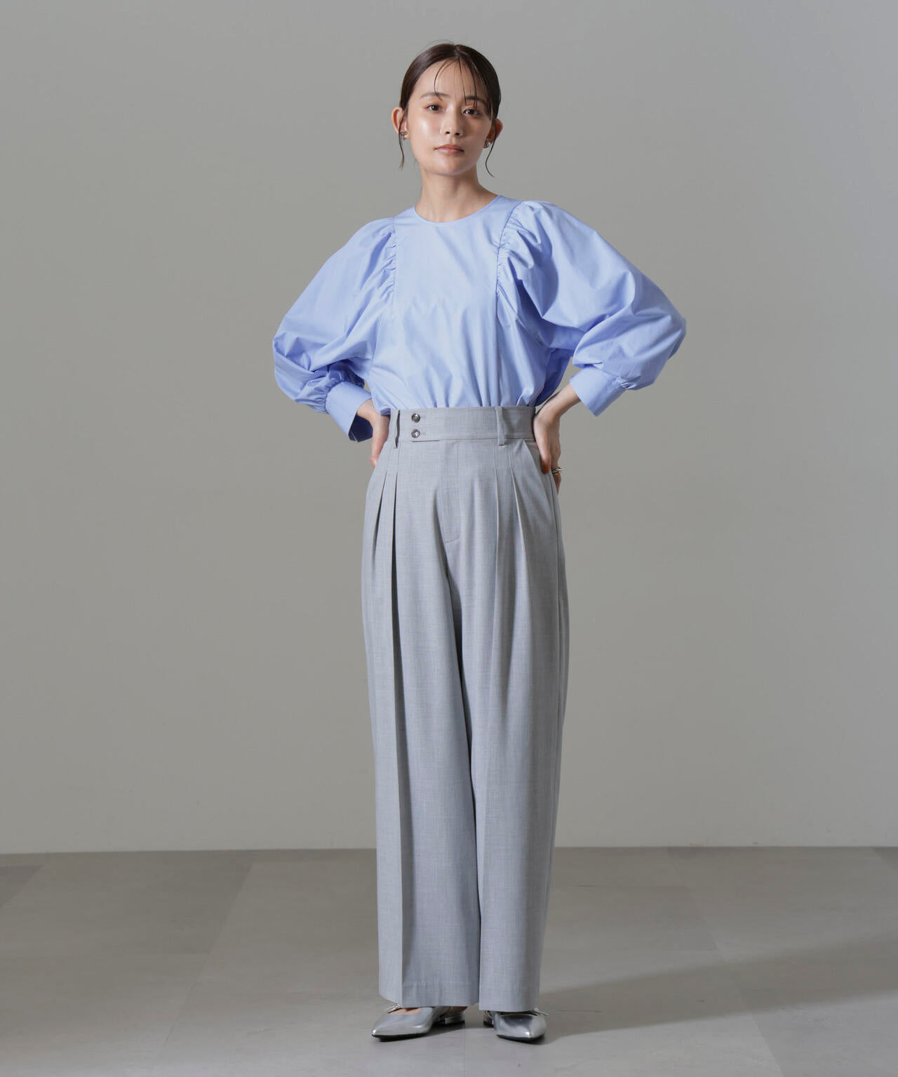 ボリューム スリーブ ブラウス