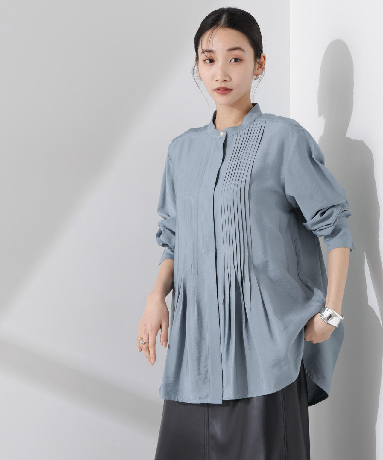 ピンタック シャツ ブラウス