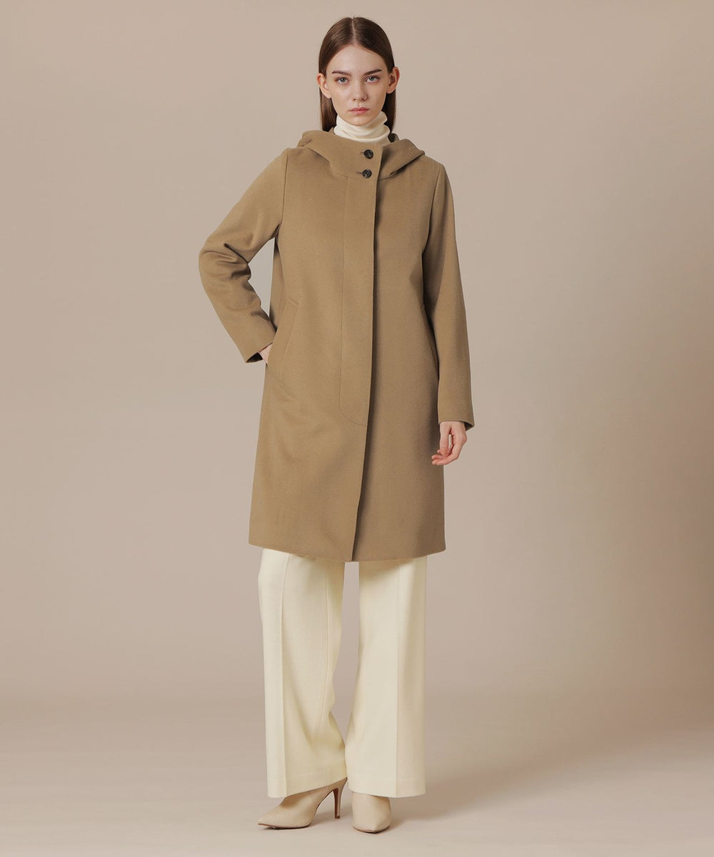 WEB・一部店舗限定】ソフトウールモッサフーデットコート(コート