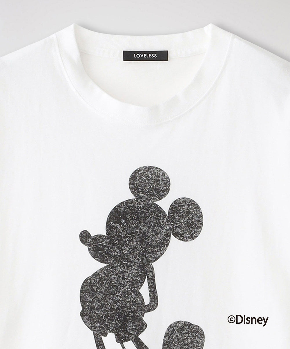 ミッキーマウス / LOVELESS限定】プリントTシャツ(フロントシルエット