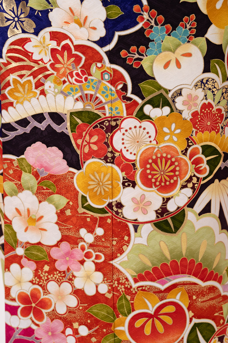 茶色地 古典柄正絹振袖【173】 – SAKURA TOKYO