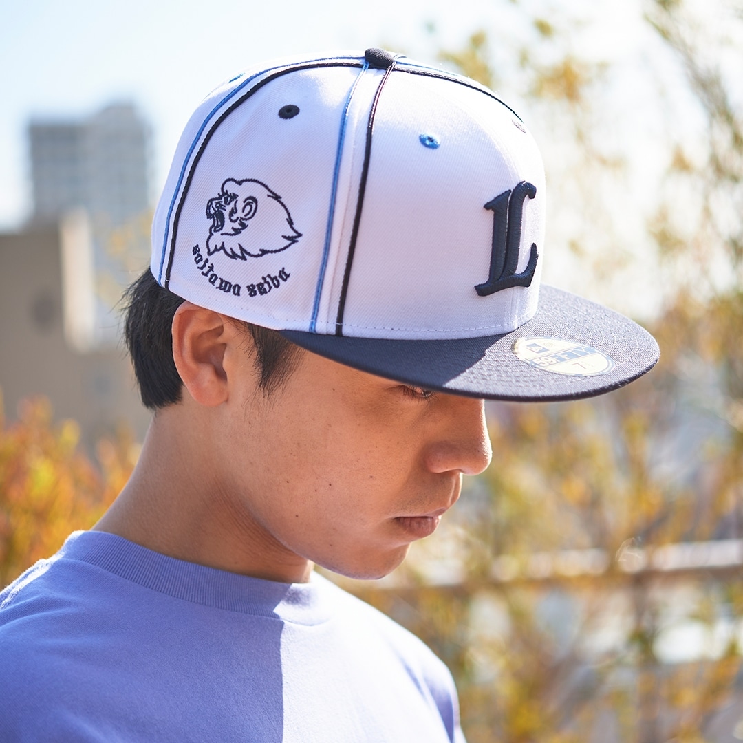 NEW ERA×LIONS 59FIFTY SOUTACHE WHITE NAVY(7 1/4): キャップ | 埼玉