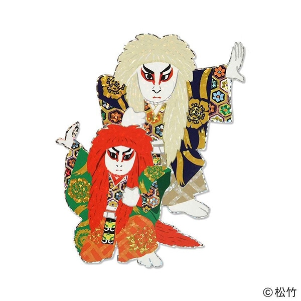 SHOCHIKU STORE | 松竹ストアステッカー 歌舞伎『連獅子』: 松竹歌舞伎