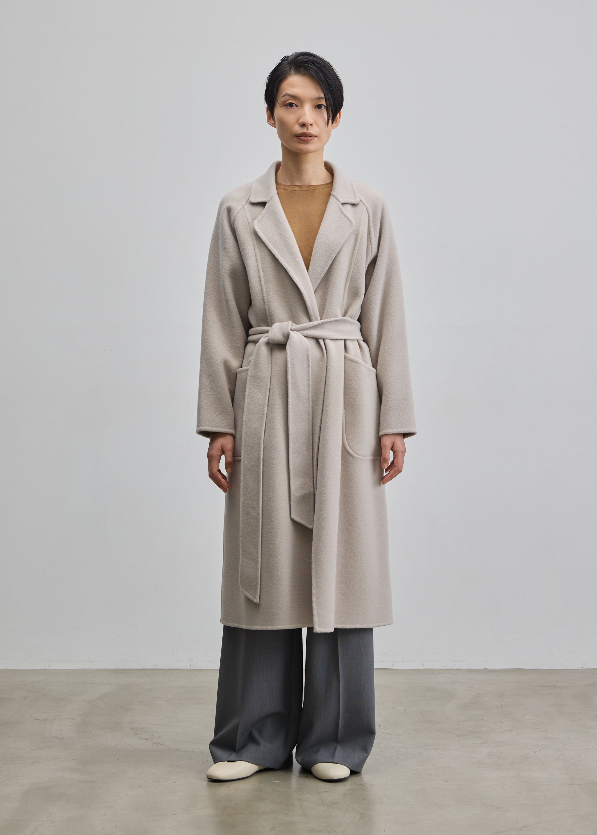 ウールリバーローブコート - SOÉJU online store｜上質な大人の女性の