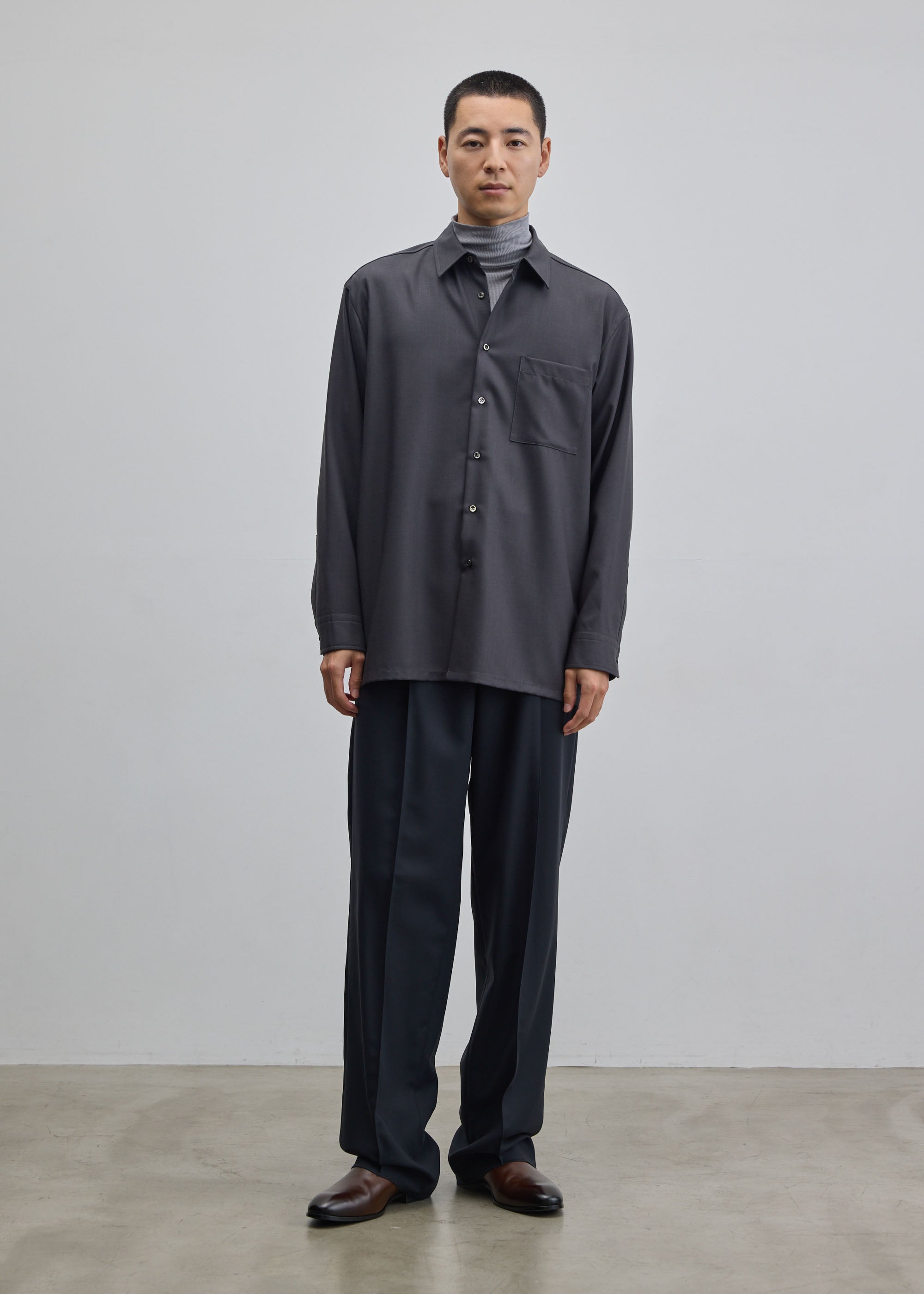 ウールツイルシャツ｜SOÉJU k - SOÉJU online store