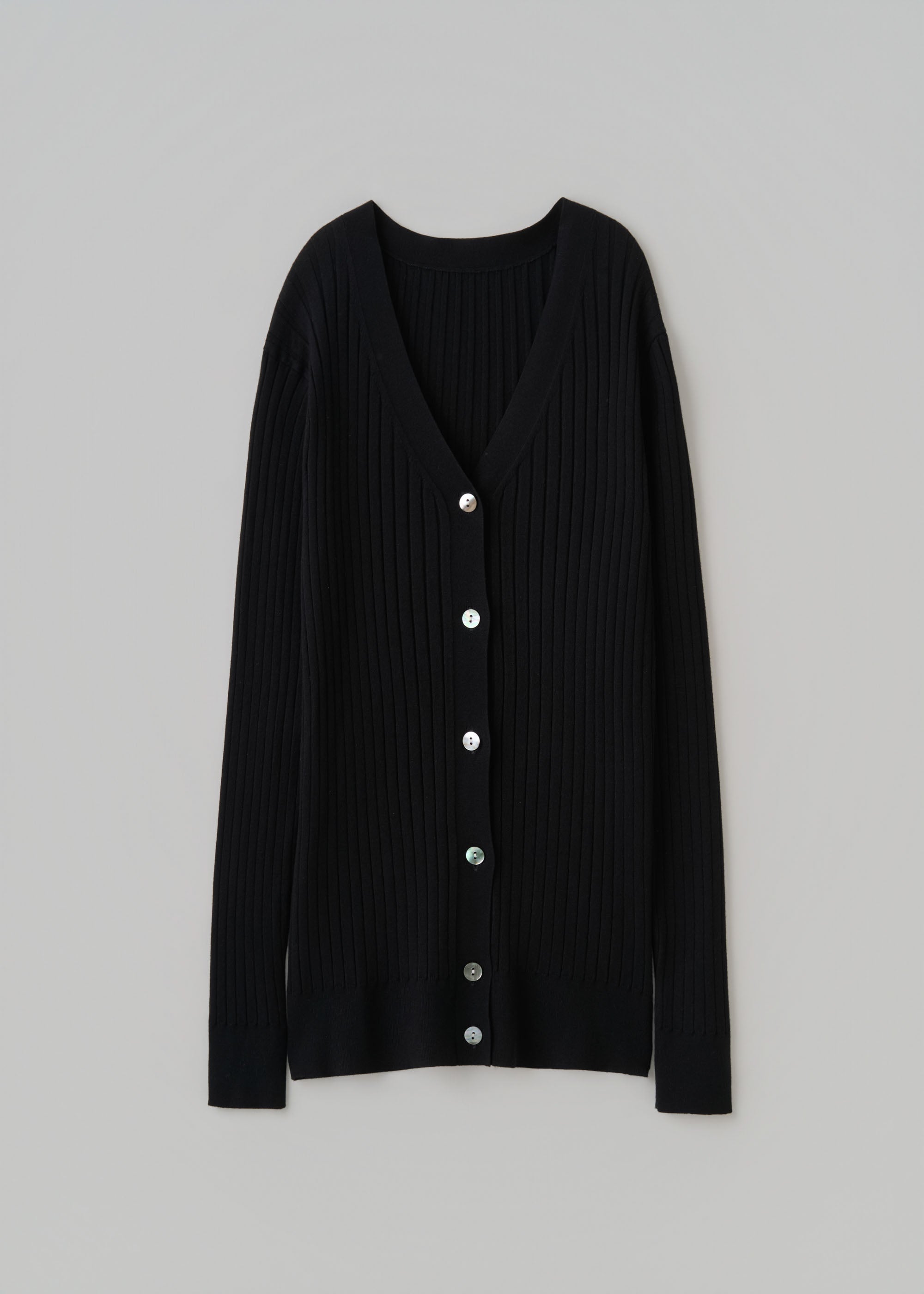 ワイドリブVネックカーディガン - SOÉJU online store｜上質な大人の