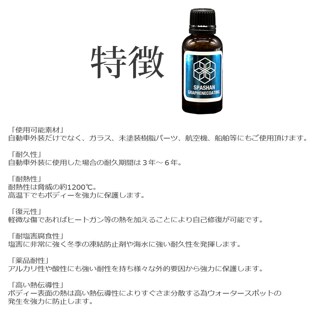 スパシャン グラフェンコーティング 30ml – SPASHAN Official STORE