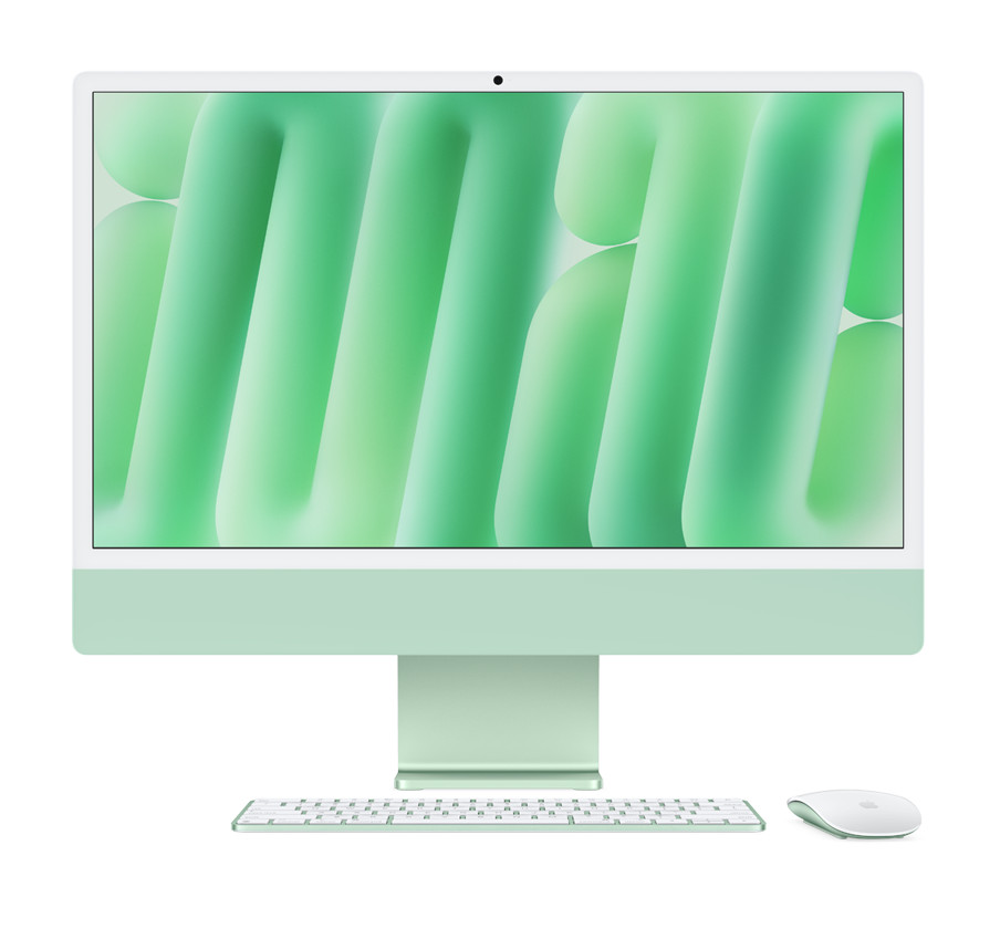 iMac, 24インチ, M4 チップ, 10コアCPU, 10コアGPU, グリーン, 標準