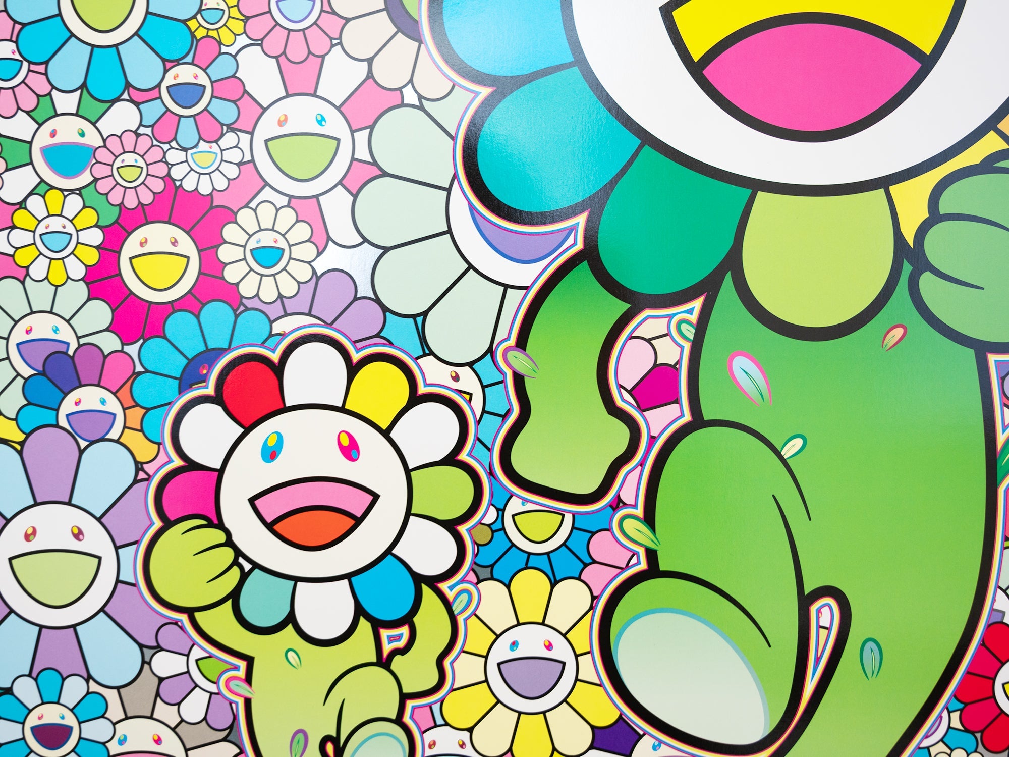 Takashi Murakami - Rum Pum Pum in a Field of Flowers! - Perrotin
