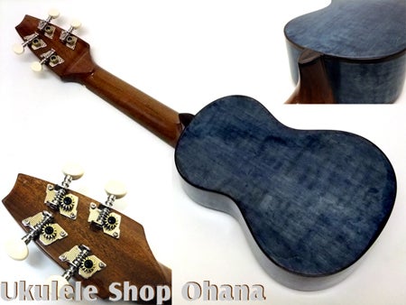徳島県♪Toshi.G工房♪宇坂利文氏制作♪藍染のウクレレ♪2本入荷です